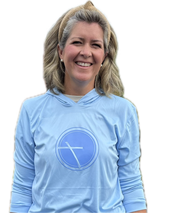 Paragon Poly Performance Blue Mist Hoodie (Faith Strong, Cross, Wildcat)