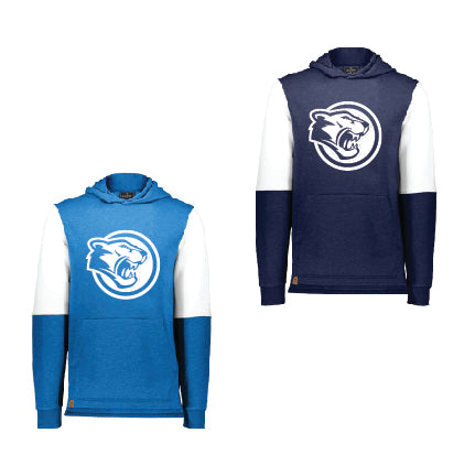 Holloway Colorblocked Royal Hoodie (Cross or Wildcat)