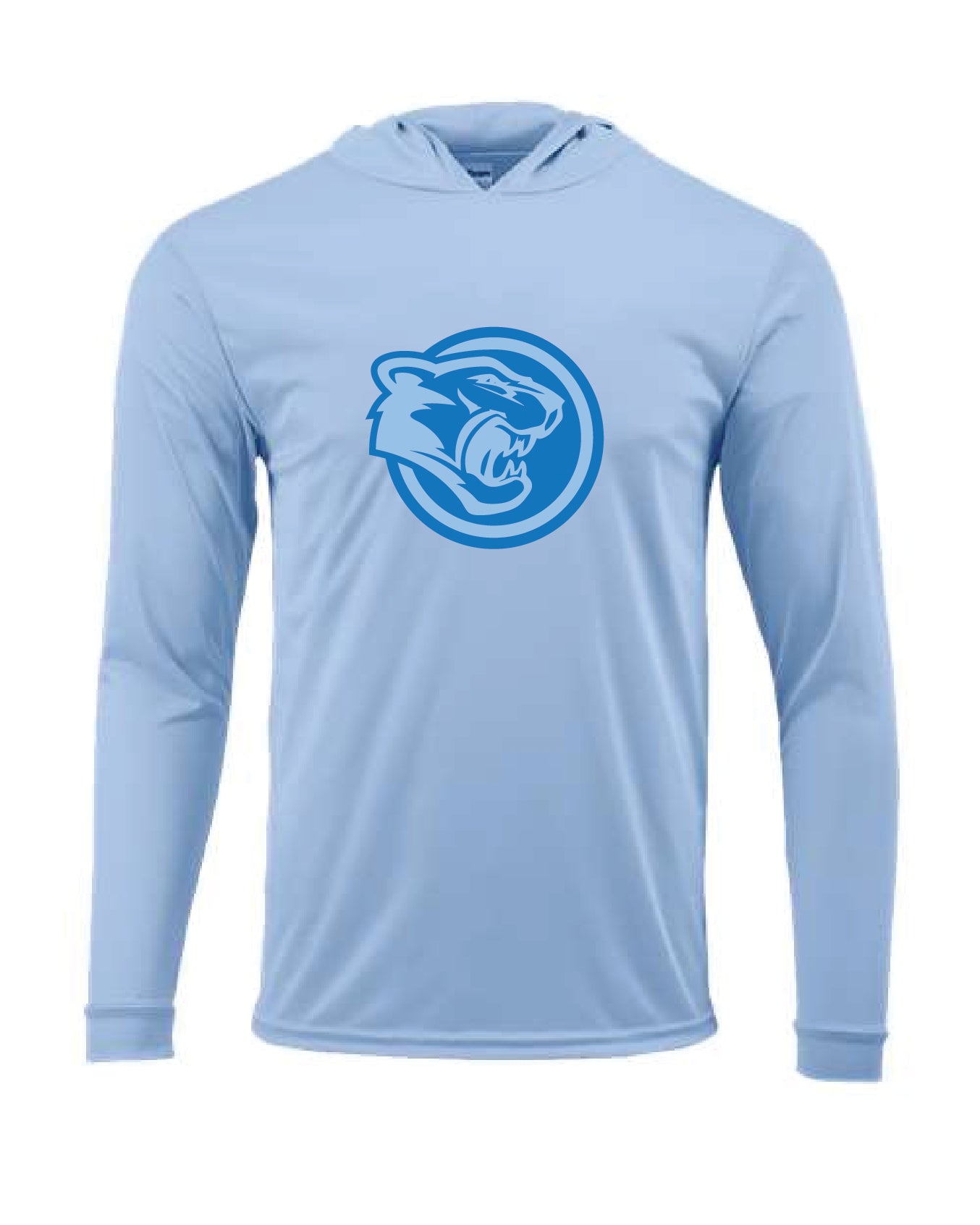 Paragon Poly Performance Blue Mist Hoodie (Faith Strong, Cross, Wildcat)